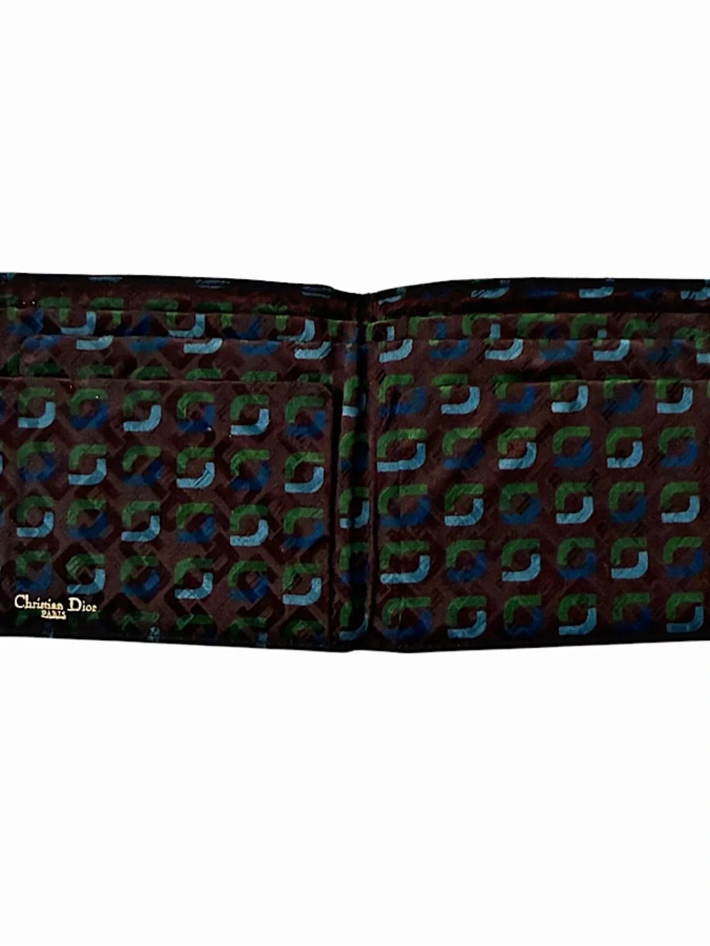 Authentic Christian Dior CD Silk Wallet